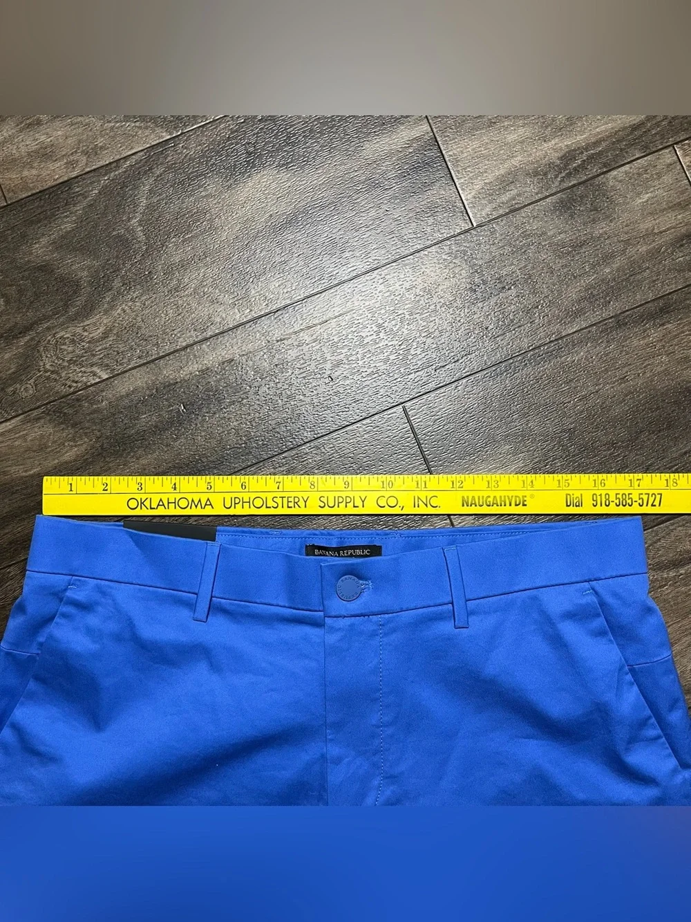 Banana Republic Core Temp Aiden Shorts Mens 34 Blue 7" 37.5 Stretch 320592 NWT - Picture 13 of 14
